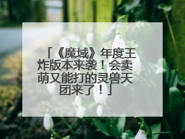 《魔域》年度王炸版本来袭！会卖萌又能打的灵兽天团来了！
