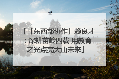 「东西部协作」赖良才：深耕苗岭四载 用教育之光点亮大山未来
