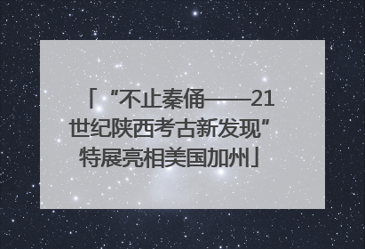 “不止秦俑——21世纪陕西考古新发现”特展亮相美国加州