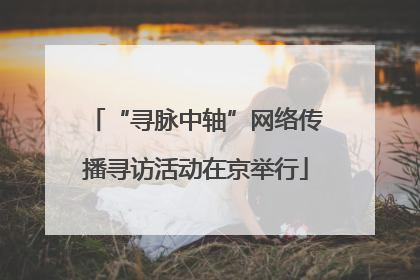 “寻脉中轴”网络传播寻访活动在京举行