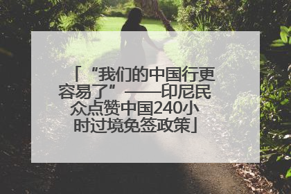 “我们的中国行更容易了”——印尼民众点赞中国240小时过境免签政策