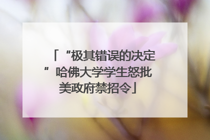 “极其错误的决定”哈佛大学学生怒批美政府禁招令