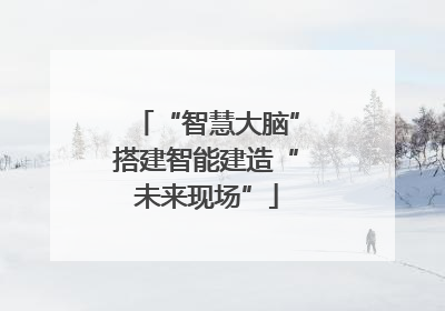 “智慧大脑”搭建智能建造“未来现场”