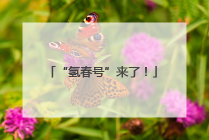 “氢春号”来了！