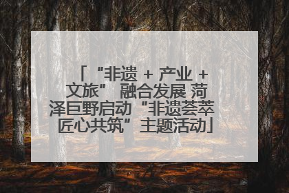 “非遗 + 产业 + 文旅” 融合发展 菏泽巨野启动“非遗荟萃 匠心共筑”主题活动