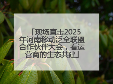 现场直击2025年河南移动泛全联盟合作伙伴大会，看运营商的生态共建