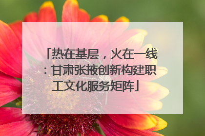 热在基层，火在一线：甘肃张掖创新构建职工文化服务矩阵
