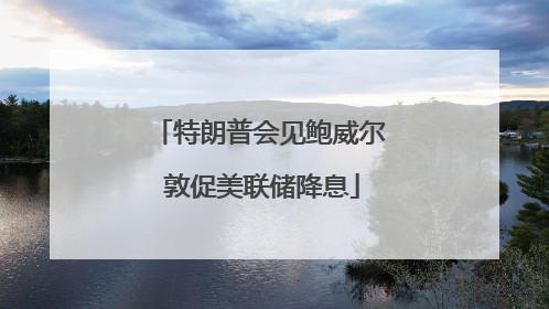 特朗普会见鲍威尔 敦促美联储降息