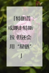 特朗普：或挪走特斯拉 但还会用“星链”
