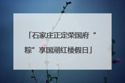 石家庄正定荣国府“粽”享国潮红楼假日
