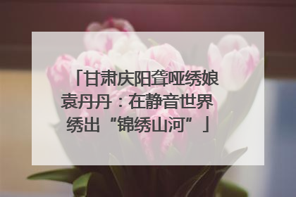 甘肃庆阳聋哑绣娘袁丹丹：在静音世界绣出“锦绣山河”