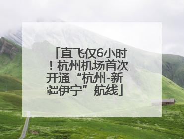 直飞仅6小时！杭州机场首次开通“杭州-新疆伊宁”航线