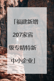 福建新增207家省级专精特新中小企业