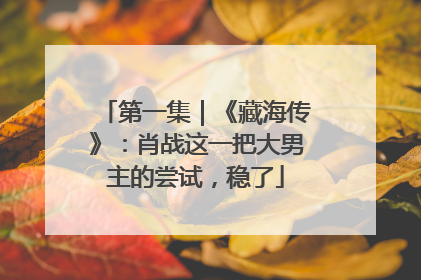 第一集｜《藏海传》：肖战这一把大男主的尝试，稳了