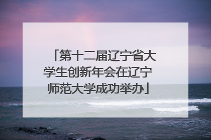 第十二届辽宁省大学生创新年会在辽宁师范大学成功举办