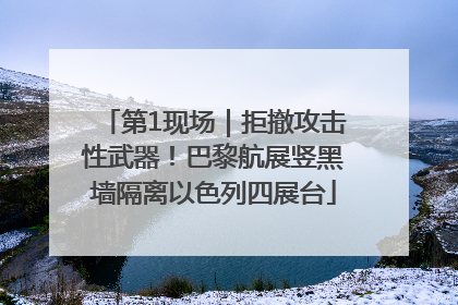 第1现场｜拒撤攻击性武器！巴黎航展竖黑墙隔离以色列四展台
