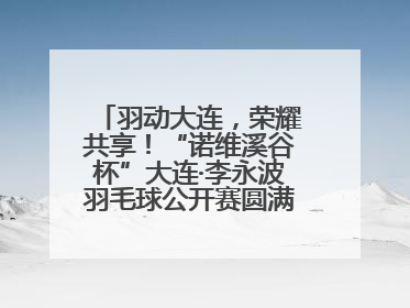 羽动大连，荣耀共享！“诺维溪谷杯”大连·李永波羽毛球公开赛圆满落幕！