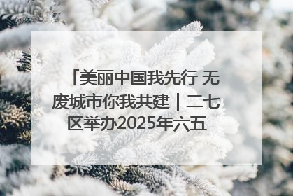 美丽中国我先行 无废城市你我共建｜二七区举办2025年六五环境日主题宣传活动