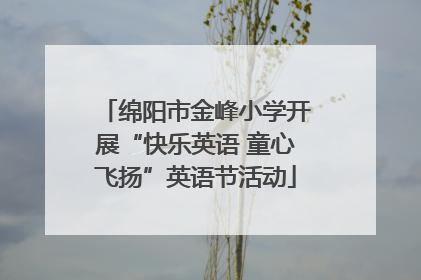 绵阳市金峰小学开展“快乐英语 童心飞扬”英语节活动