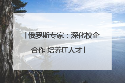 俄罗斯专家：深化校企合作 培养IT人才