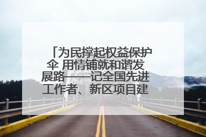 为民撑起权益保护伞 用情铺就和谐发展路——记全国先进工作者、新区项目建设中心干部卢小勇