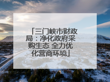 三门峡市财政局：净化政府采购生态 全力优化营商环境