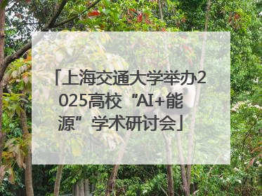 上海交通大学举办2025高校“AI+能源”学术研讨会