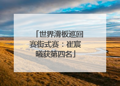 世界滑板巡回赛街式赛：崔宸曦获第四名