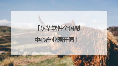 东华软件全国副中心产业园开园