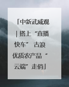 中新武威观｜搭上“直播快车” 古浪优质农产品“云端”走俏