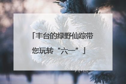 丰台的绿野仙踪带您玩转“六一”