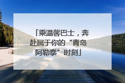 乘温馨巴士，奔赴属于你的“青岛阿勒泰”时刻