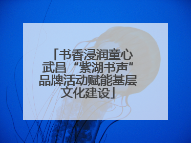 书香浸润童心 武昌“紫湖书声”品牌活动赋能基层文化建设