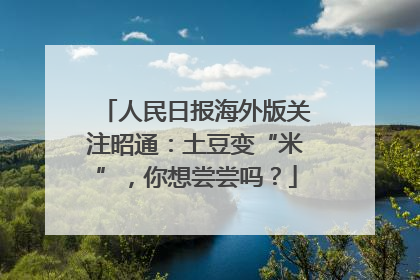 人民日报海外版关注昭通：土豆变“米”，你想尝尝吗？