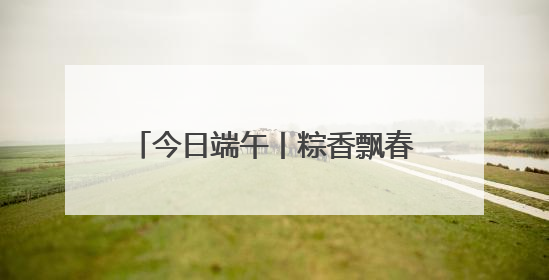 今日端午丨粽香飘春城，岁岁年年长安康