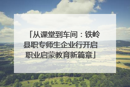从课堂到车间：铁岭县职专师生企业行开启职业启蒙教育新篇章