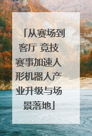 从赛场到客厅 竞技赛事加速人形机器人产业升级与场景落地