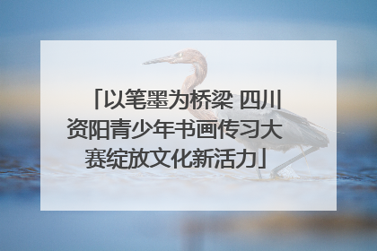 以笔墨为桥梁 四川资阳青少年书画传习大赛绽放文化新活力