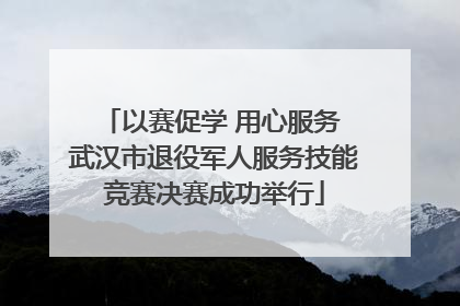 以赛促学 用心服务 武汉市退役军人服务技能竞赛决赛成功举行