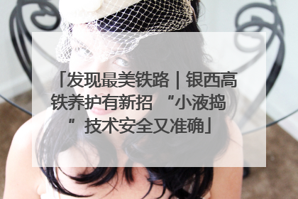 发现最美铁路｜银西高铁养护有新招 “小液捣”技术安全又准确