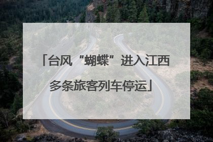 台风“蝴蝶”进入江西 多条旅客列车停运