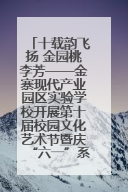 十载韵飞扬 金园桃李芳——金寨现代产业园区实验学校开展第十届校园文化艺术节暨庆“六一”系列活动