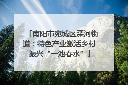 南阳市宛城区溧河街道：特色产业激活乡村振兴“一池春水”