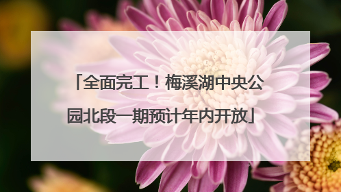 全面完工！梅溪湖中央公园北段一期预计年内开放