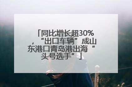 同比增长超30%，“出口车辆”成山东港口青岛港出海“头号选手”