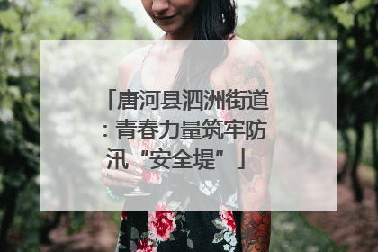 唐河县泗洲街道：青春力量筑牢防汛“安全堤”