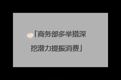 商务部多举措深挖潜力提振消费
