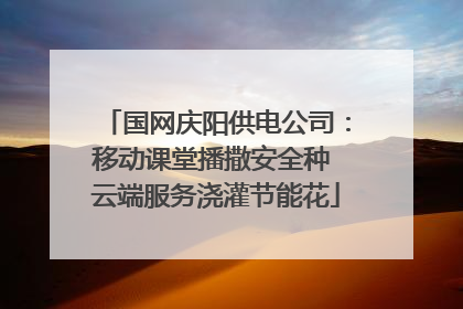 国网庆阳供电公司：移动课堂播撒安全种 云端服务浇灌节能花