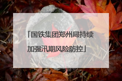 国铁集团郑州局持续加强汛期风险防控