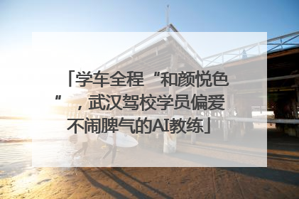 学车全程“和颜悦色”，武汉驾校学员偏爱不闹脾气的AI教练